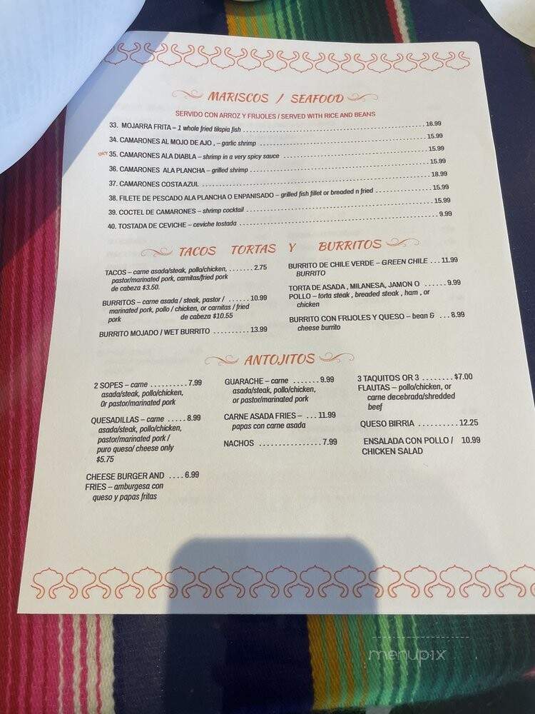 Cesar's Mexican Food - Rosemead, CA menu_pic
