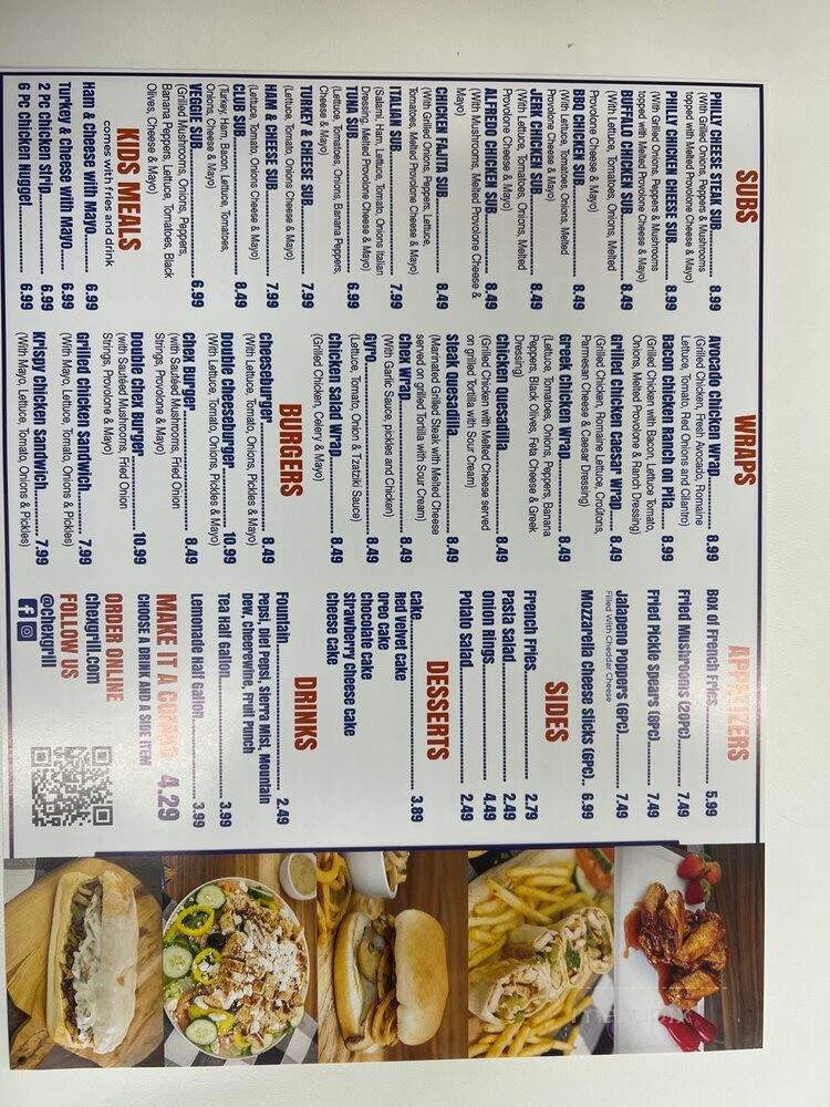 Chex Grill & Wings - Indian Land, SC menu_pic
