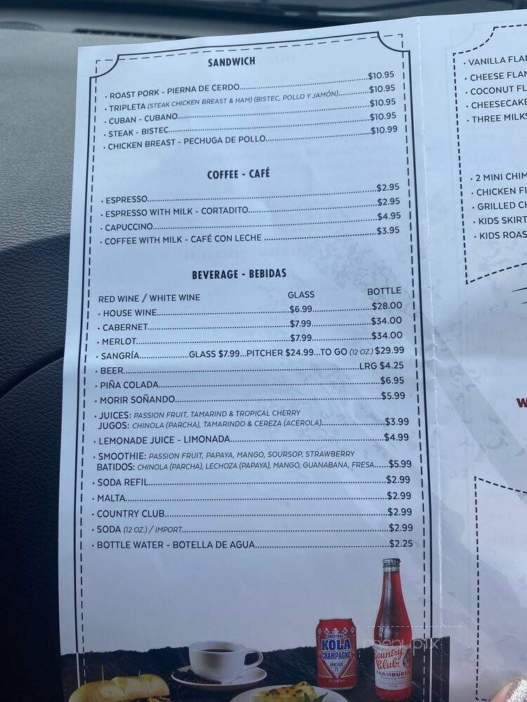 Chimiking Restaurant - Orlando, FL menu_pic