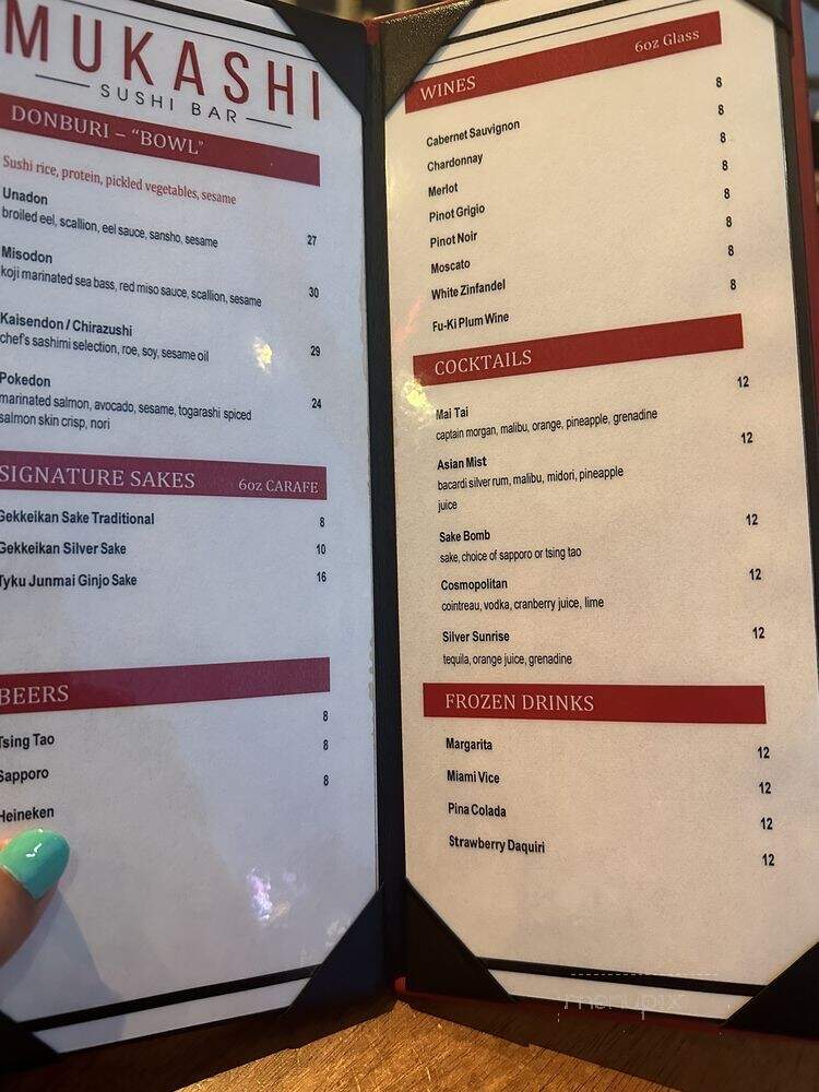 Mukashi Sushi Bar - Atlantic City, NJ menu_pic
