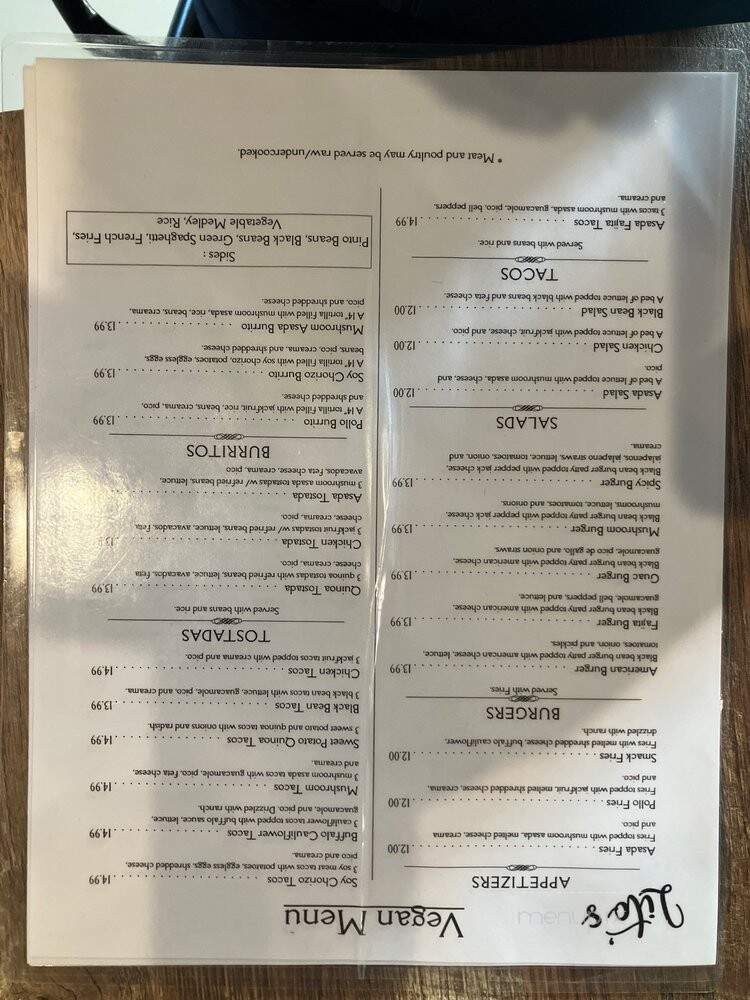 Lito's - Wichita, KS menu_pic