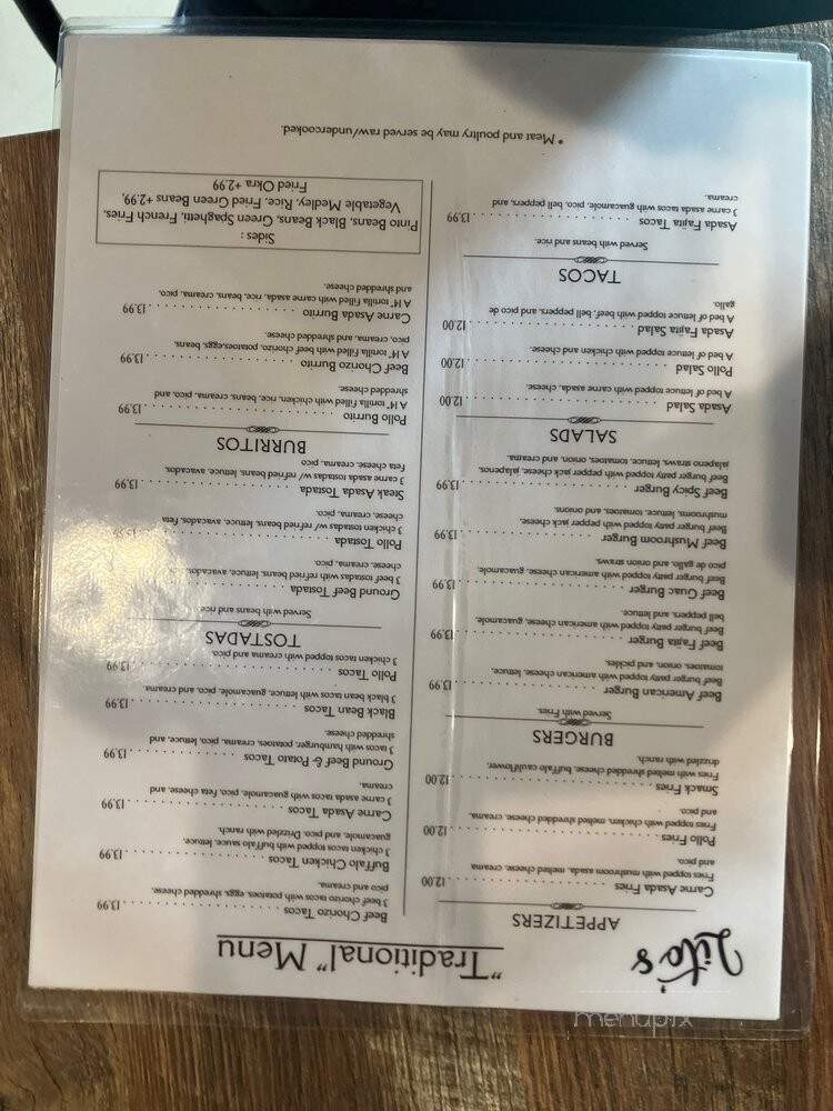 Lito's - Wichita, KS menu_pic