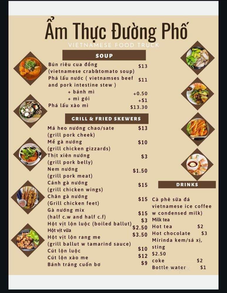 Am Thuc Duong Pho - Garden Grove, CA menu_pic