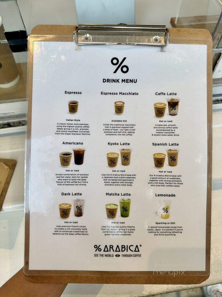 Percent Arabica - Los Angeles, CA menu_pic
