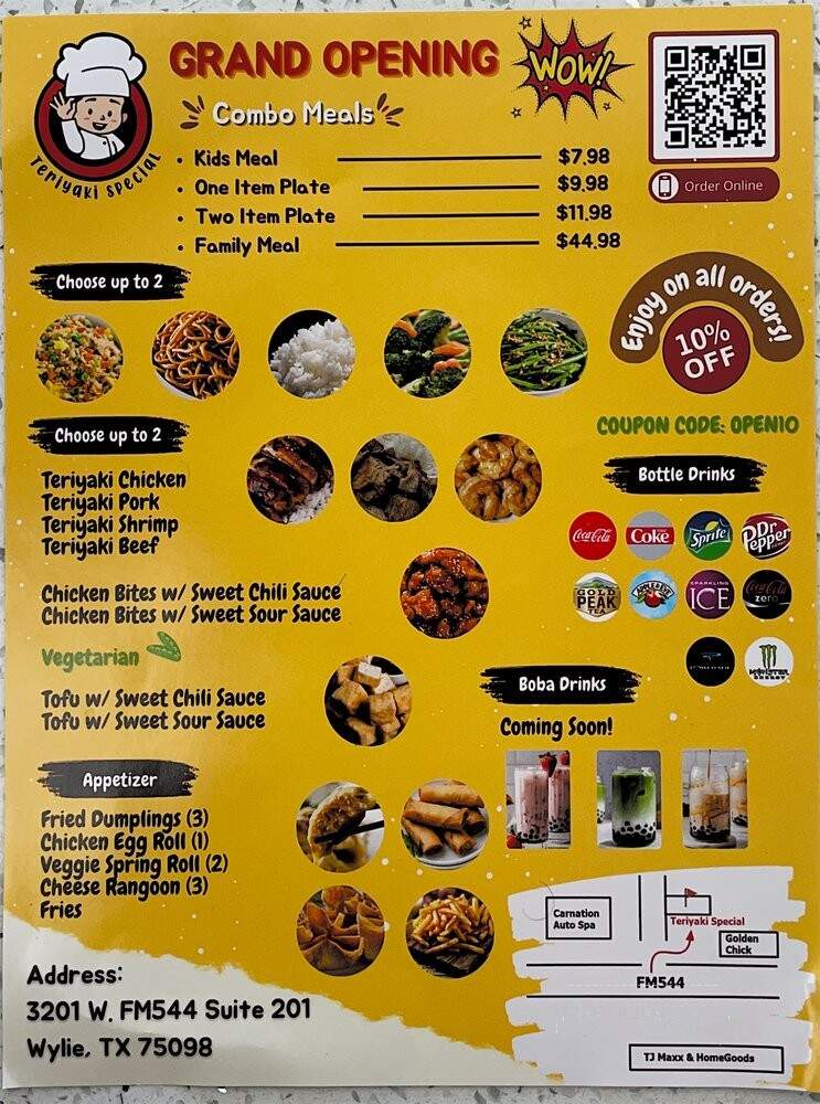 Teriyaki Special - Wylie, TX menu_pic