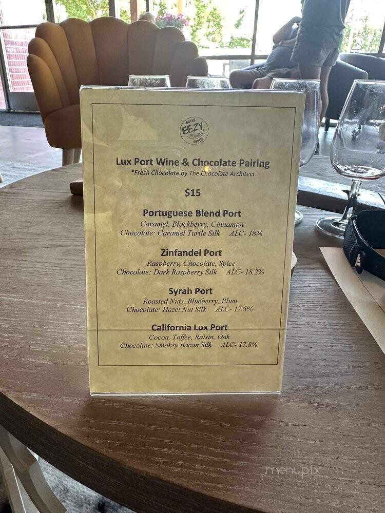 Drink EEZY Wines - Rancho Cordova, CA menu_pic