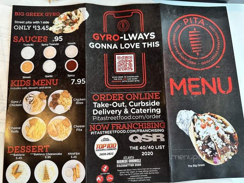Pita Mediterranean Street Food - Winter Garden, FL menu_pic