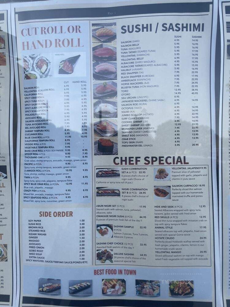 Haji Sushi House - Los Angeles, CA menu_pic