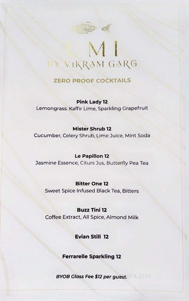 Umi By Vikram Garg - Honolulu, HI menu_pic