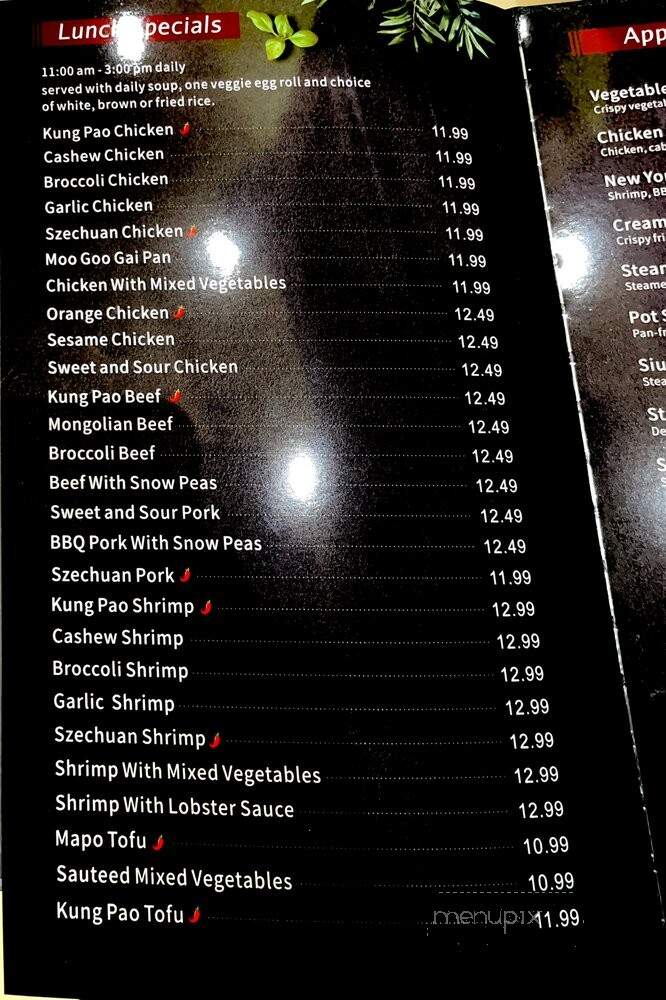 Fortune Dragon China Bistro - Valley village, CA menu_pic