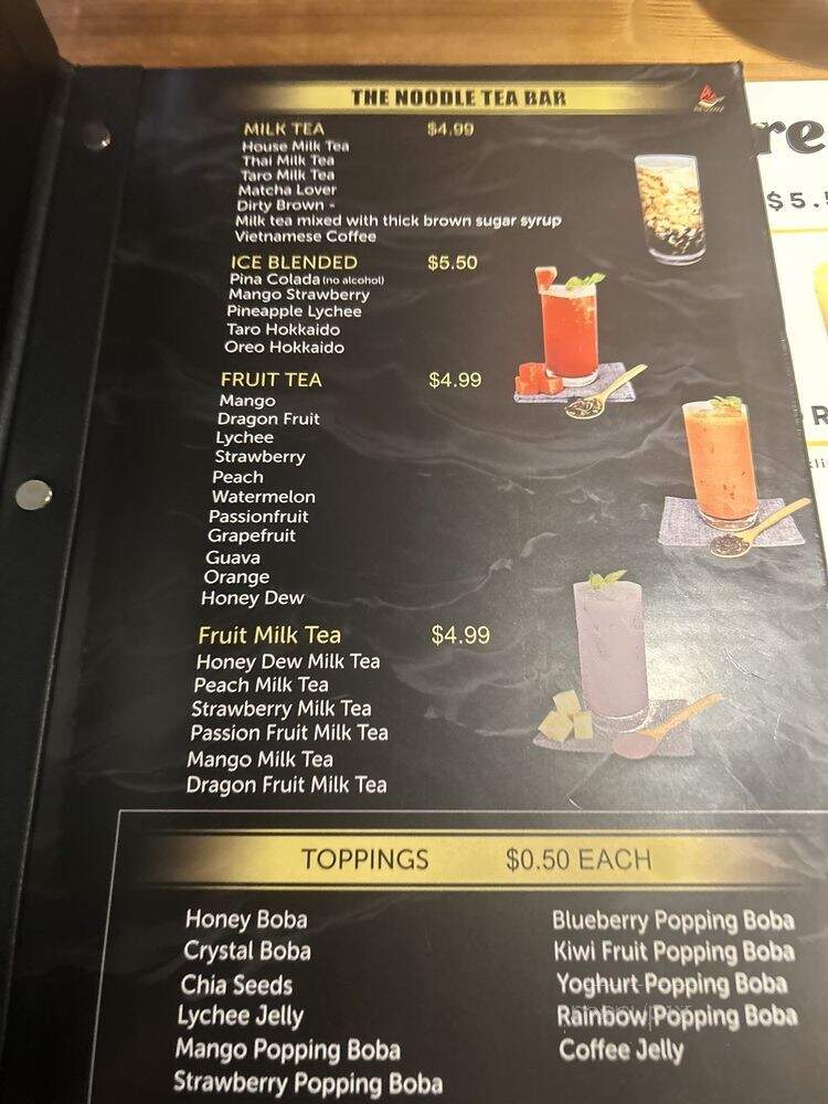 The Noodle Korean BBQ & Tea Bar Menu in Conroe, TX | Order Delivery