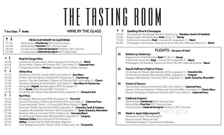 The Tasting Room - Minneapolis, MN menu_pic