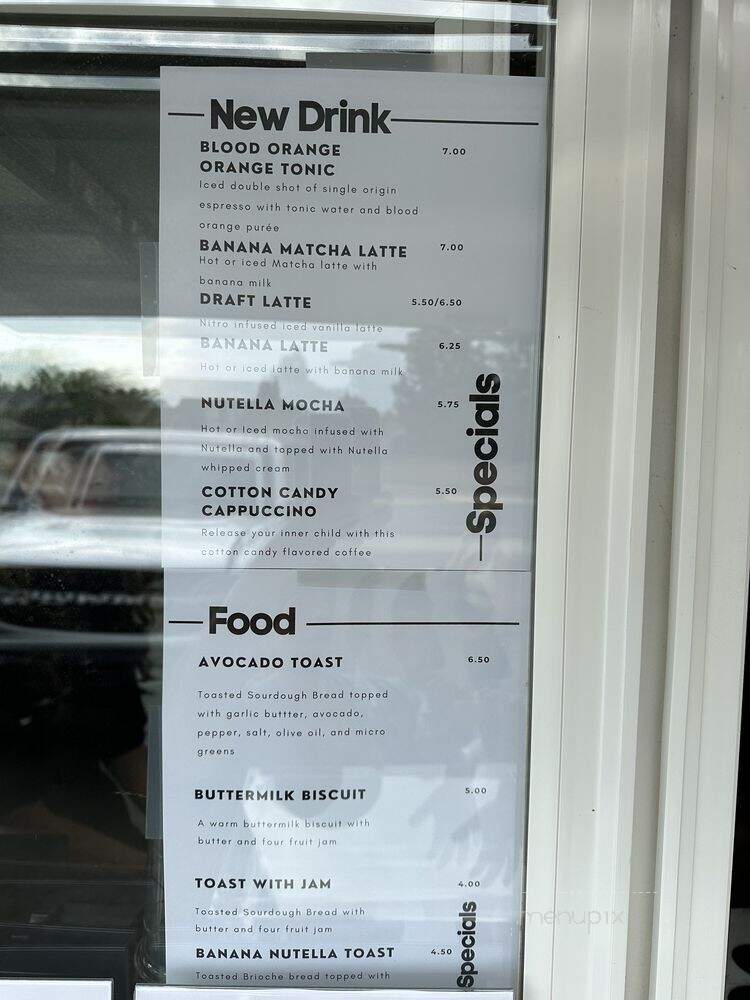 Carpenter Coffee Roasters - Elk Grove, CA menu_pic