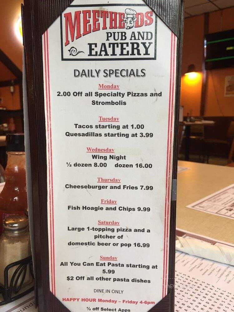 Meetheads - Vandergrift, PA menu_pic