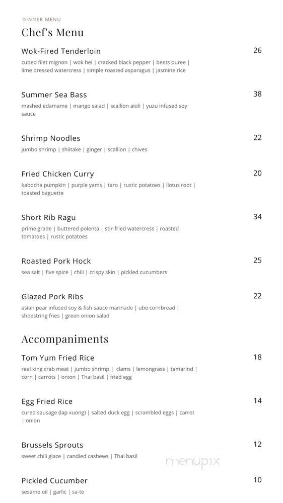 BOK Kitchen - Fountain Valley, CA menu_pic