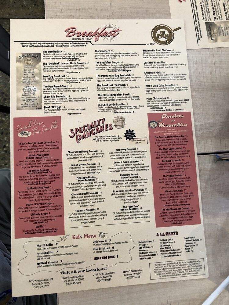The Pan - Torrance, CA menu_pic