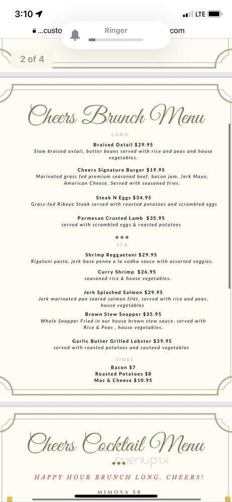 Cheers Caribbean Cuisine and Style - Rosedale, NY menu_pic