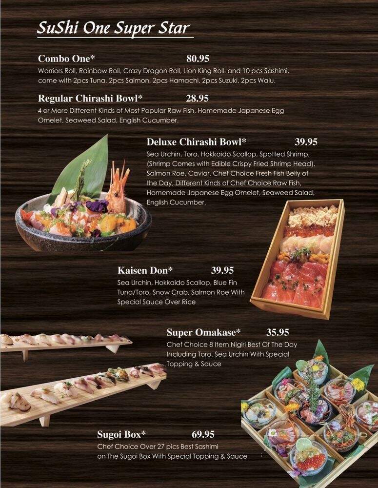 Sushi One - Las Vegas, NV menu_pic
