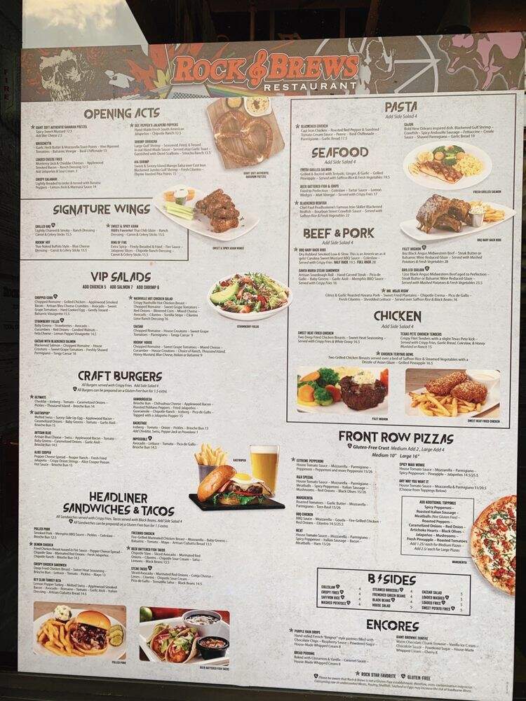 Rock & Brews - Plantation, FL menu_pic