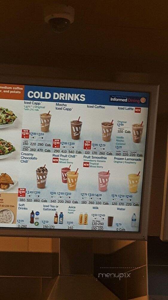 Tim Hortons - North York, ON menu_pic