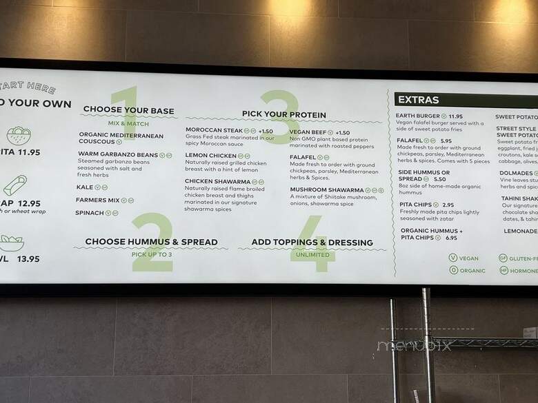 Hummus Republic - Alameda, CA menu_pic