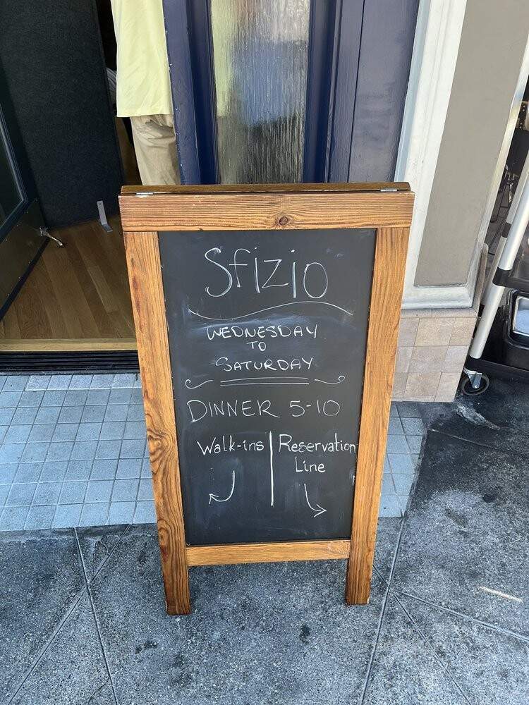 Sfizio - Oakland, CA menu_pic