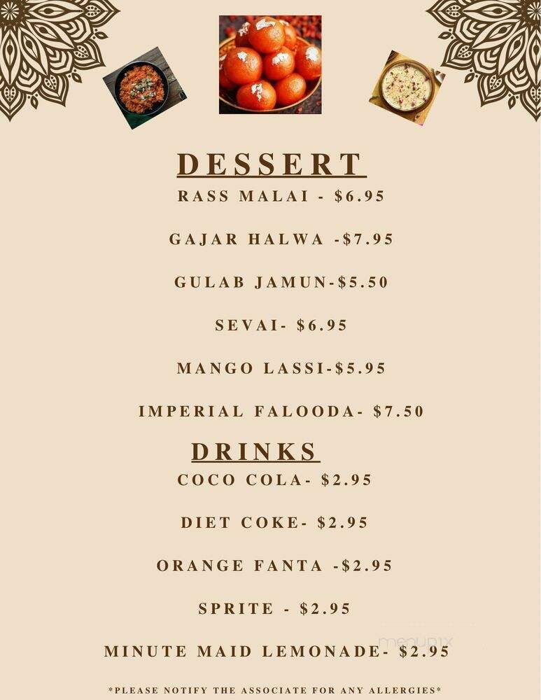 Imperial Spice - Tracy, CA menu_pic