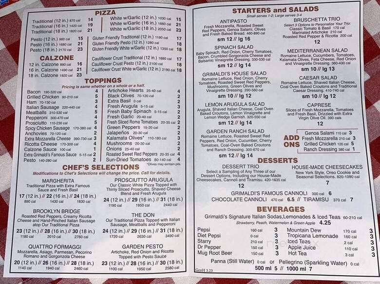 Grimaldi's - Wichita, KS menu_pic