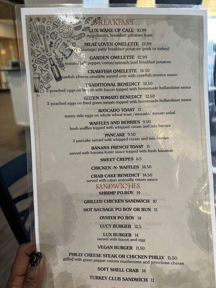 Lux Cafe - New Orleans, LA menu_pic