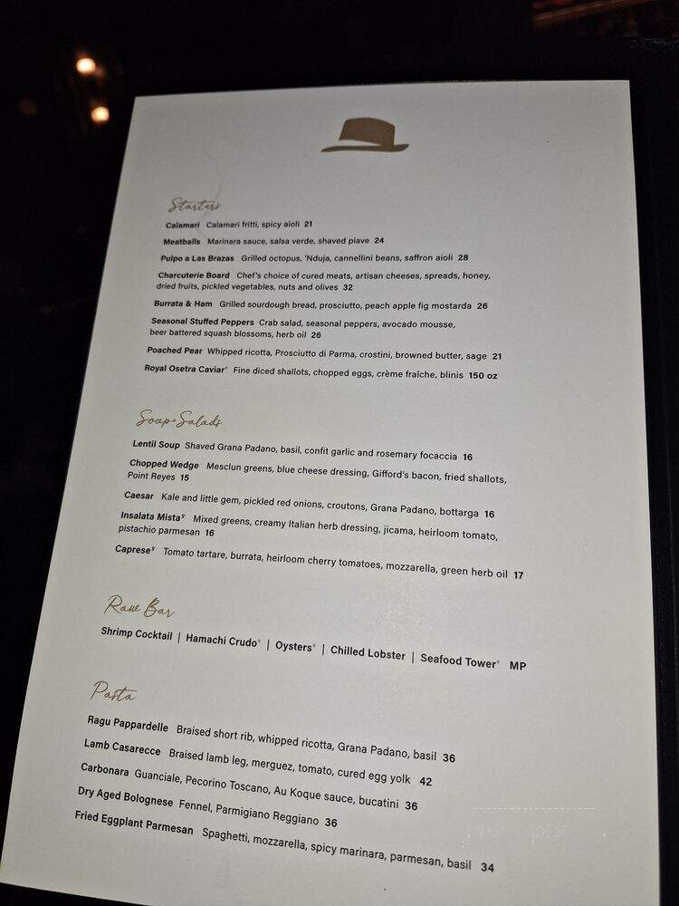 Sinatra Bar & Lounge - Nashville, TN menu_pic
