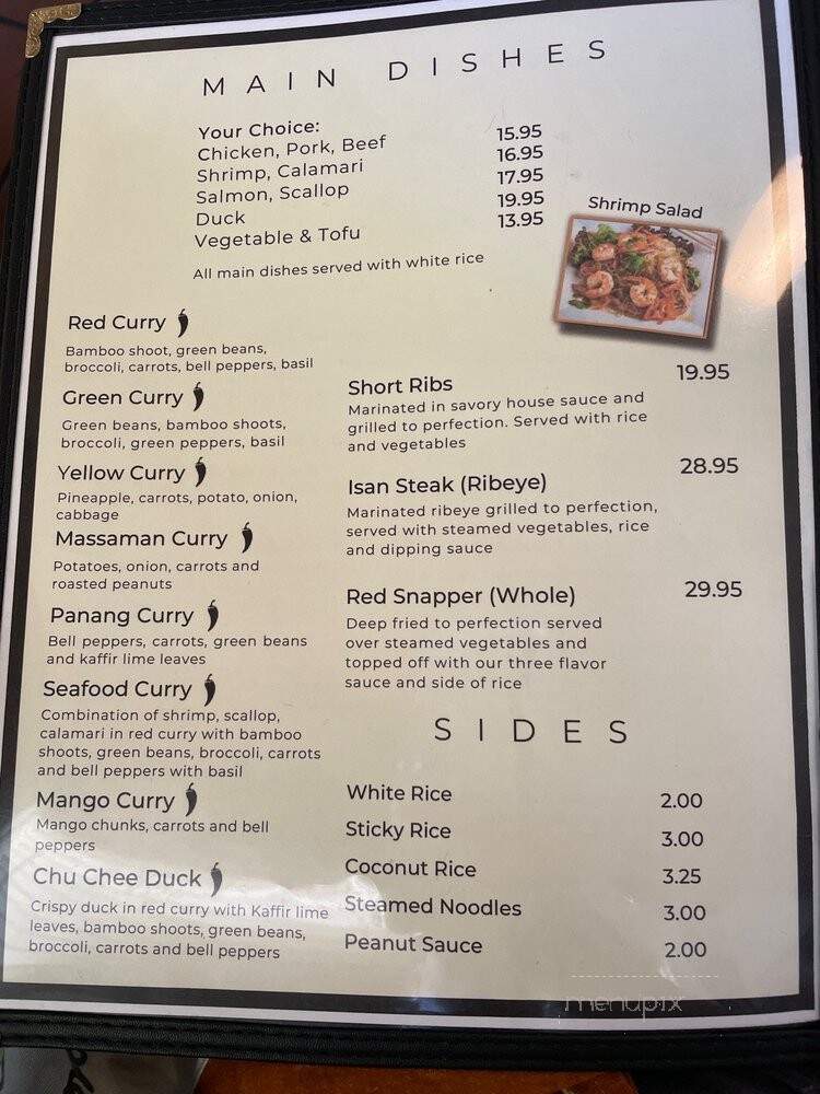 Thai and I - Bunnell, FL menu_pic