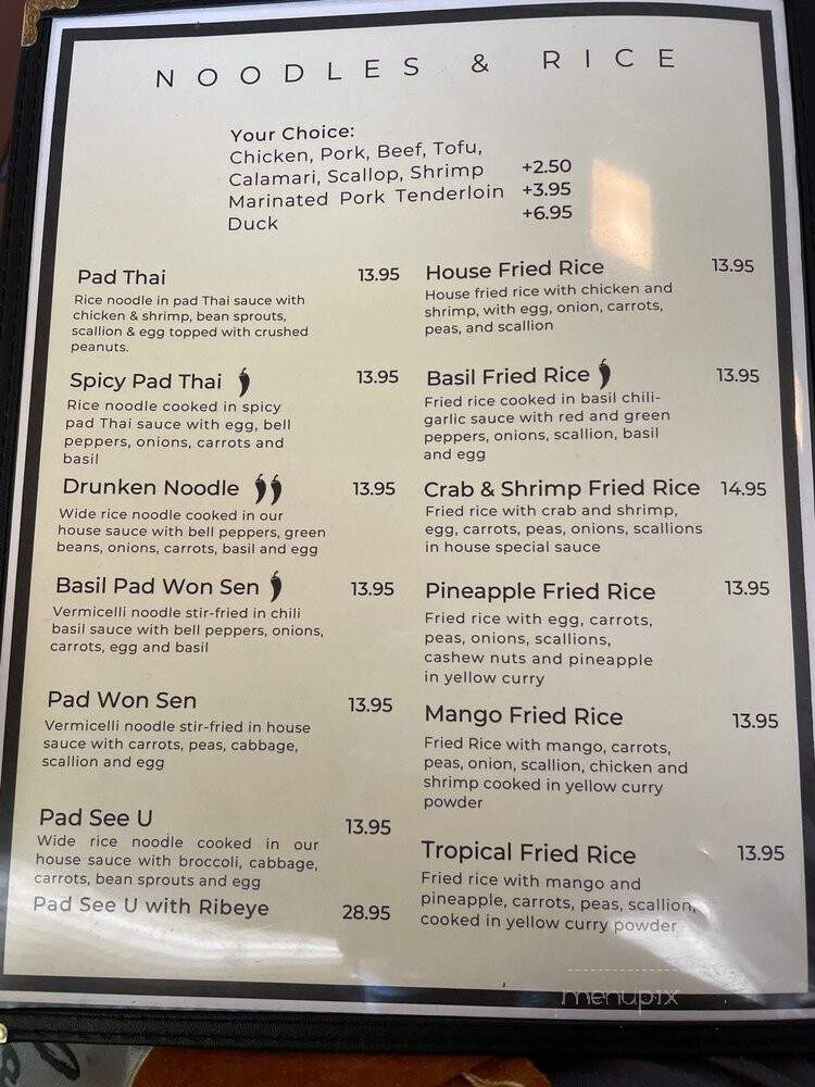 Thai and I - Bunnell, FL menu_pic