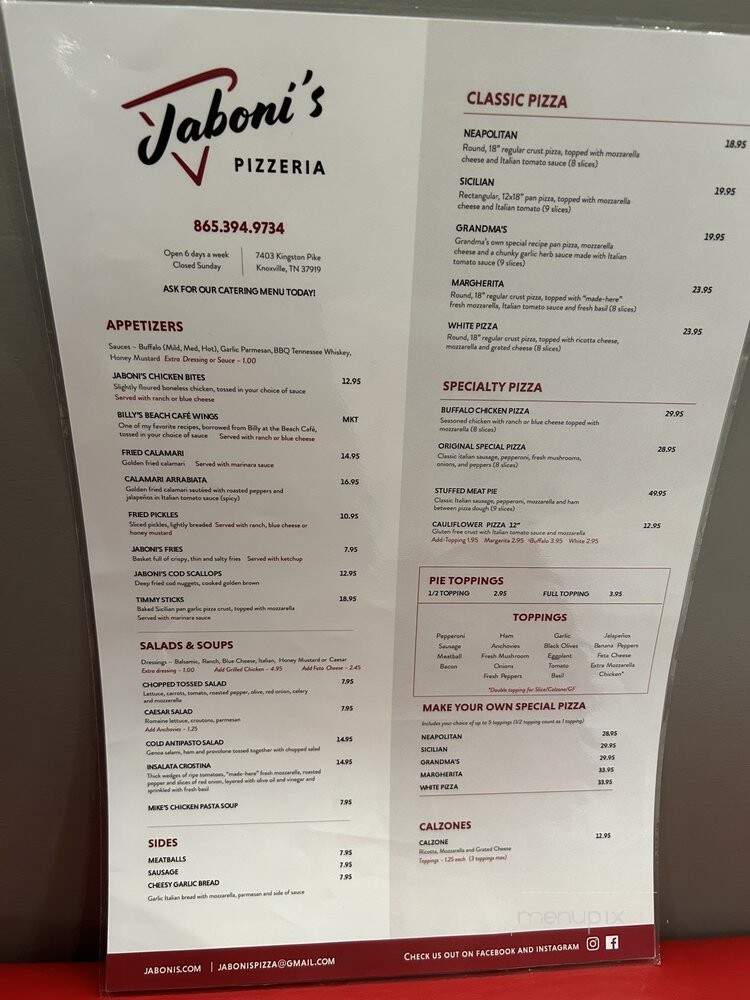Jaboni's Pizzeria - Knoxville, TN
