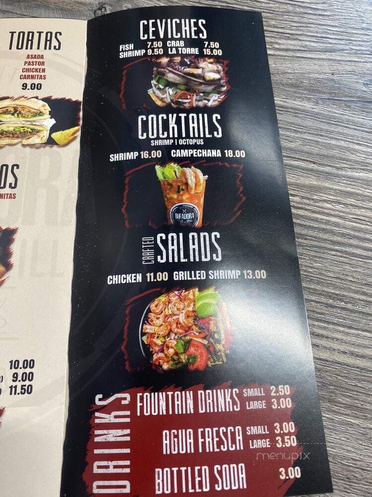 La Bufadora Baja Grill - Eastvale, CA menu_pic
