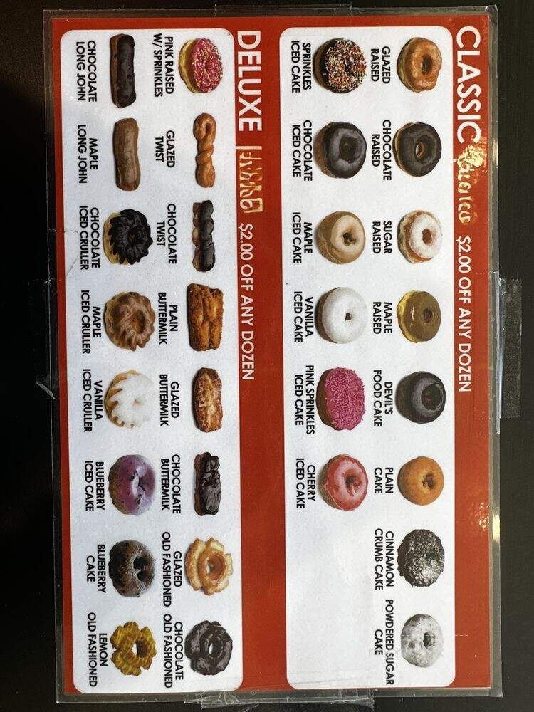 Randy's Donut - San Diego, CA menu_pic