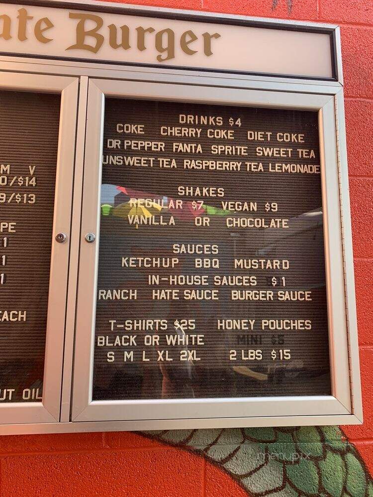 Hate Burger - Redlands, CA