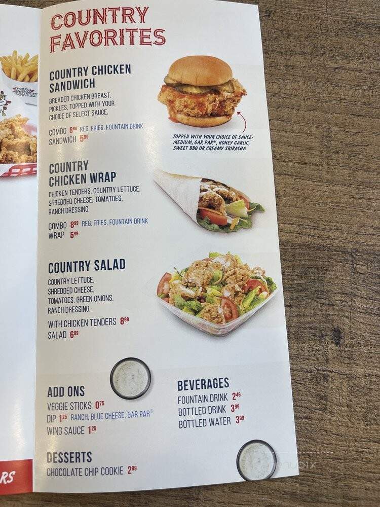 Wing Country - Miami, FL menu_pic