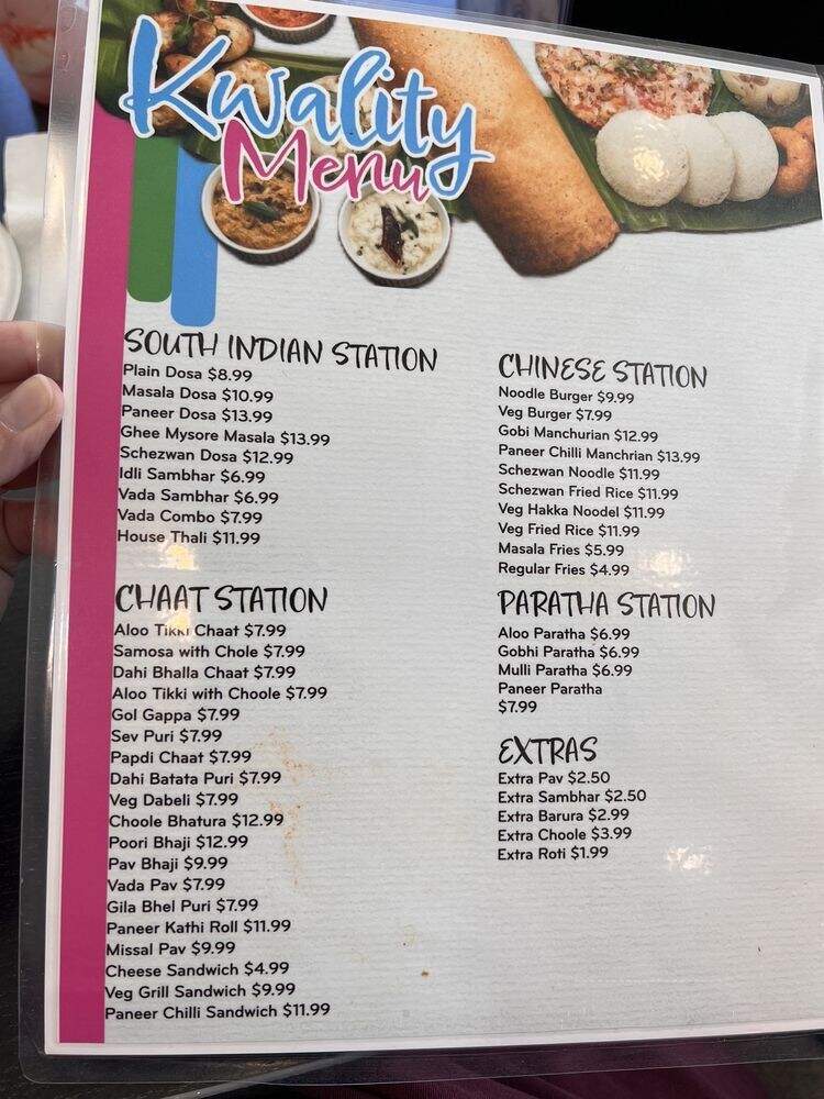 Kwality Ice Cream and Chat Corner - Bakersfield, CA menu_pic
