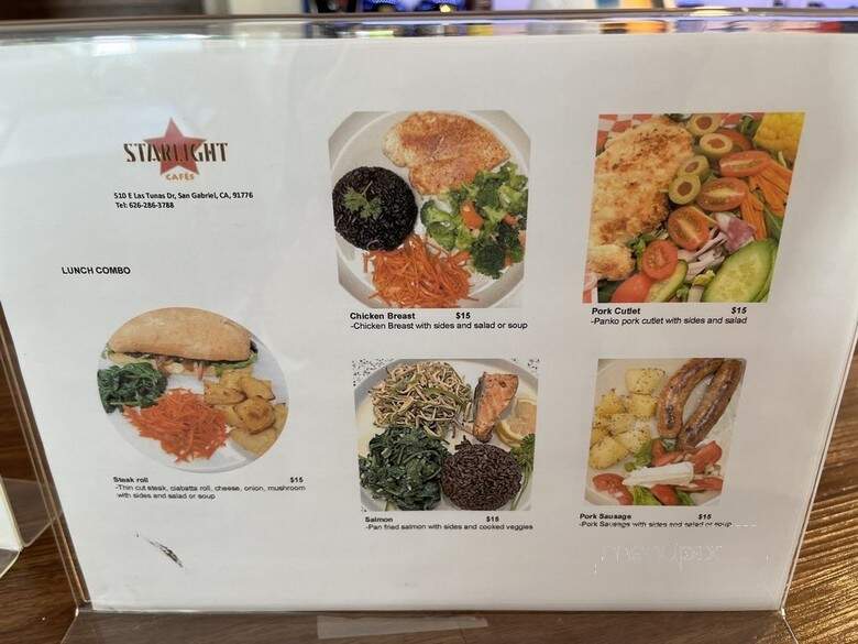 Starlight Cafes - San Gabriel, CA menu_pic