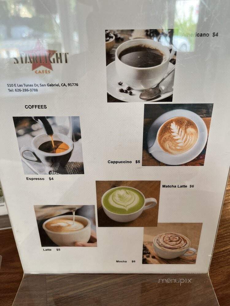 Starlight Cafes - San Gabriel, CA menu_pic
