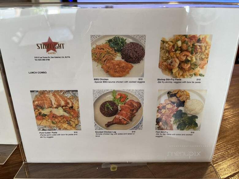 Starlight Cafes - San Gabriel, CA menu_pic