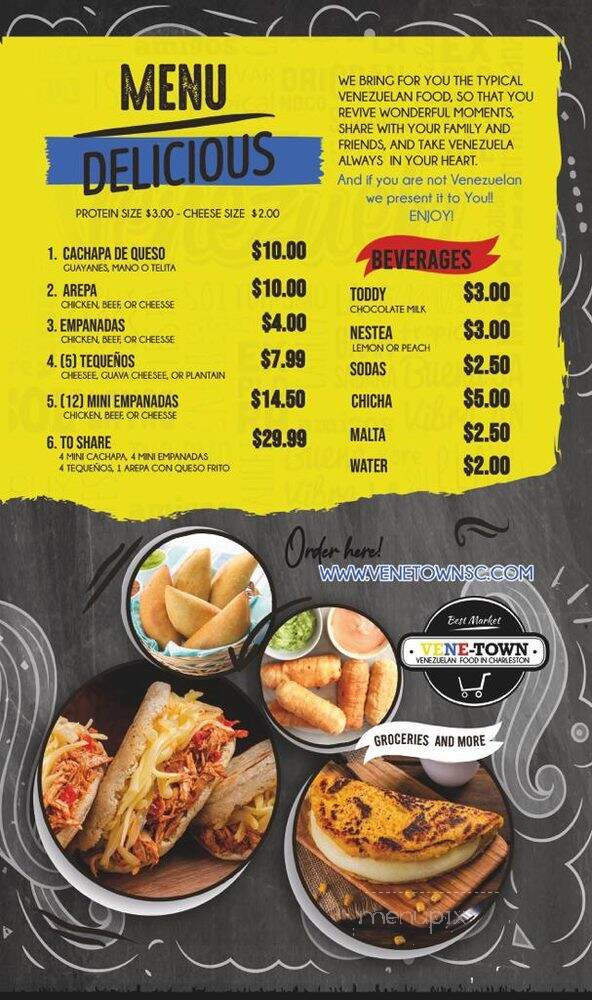 VeneTown - Charleston, SC menu_pic