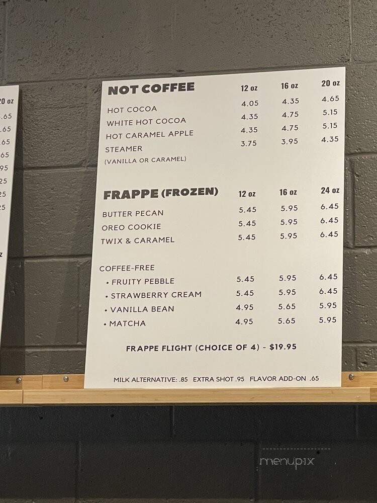 Coffee & Bark - Berkley, MI menu_pic