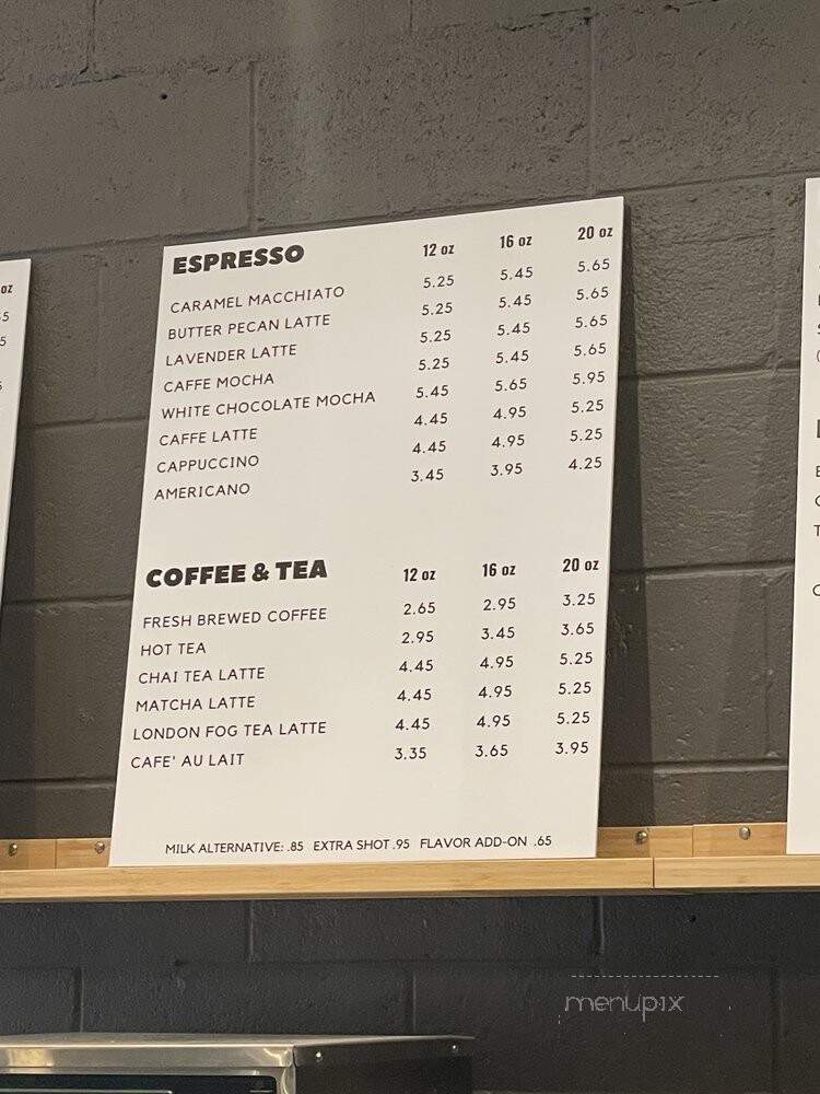 Coffee & Bark - Berkley, MI menu_pic