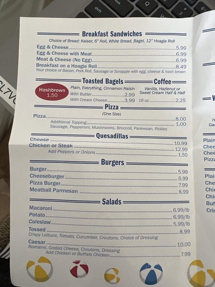 Arnold's Family Market - North Wildwood, NJ menu_pic