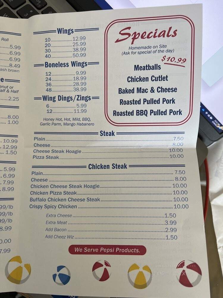 Arnold's Family Market - North Wildwood, NJ menu_pic