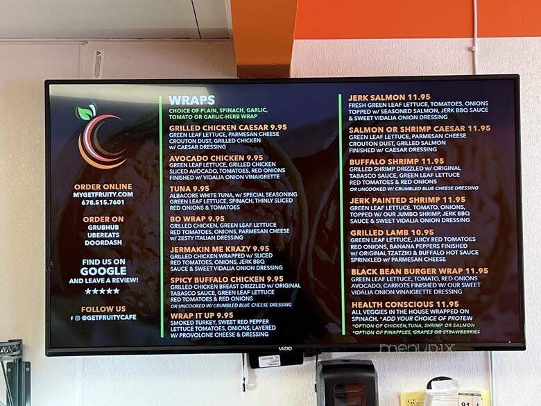 Get Fruity Cafe - Atlanta, GA menu_pic