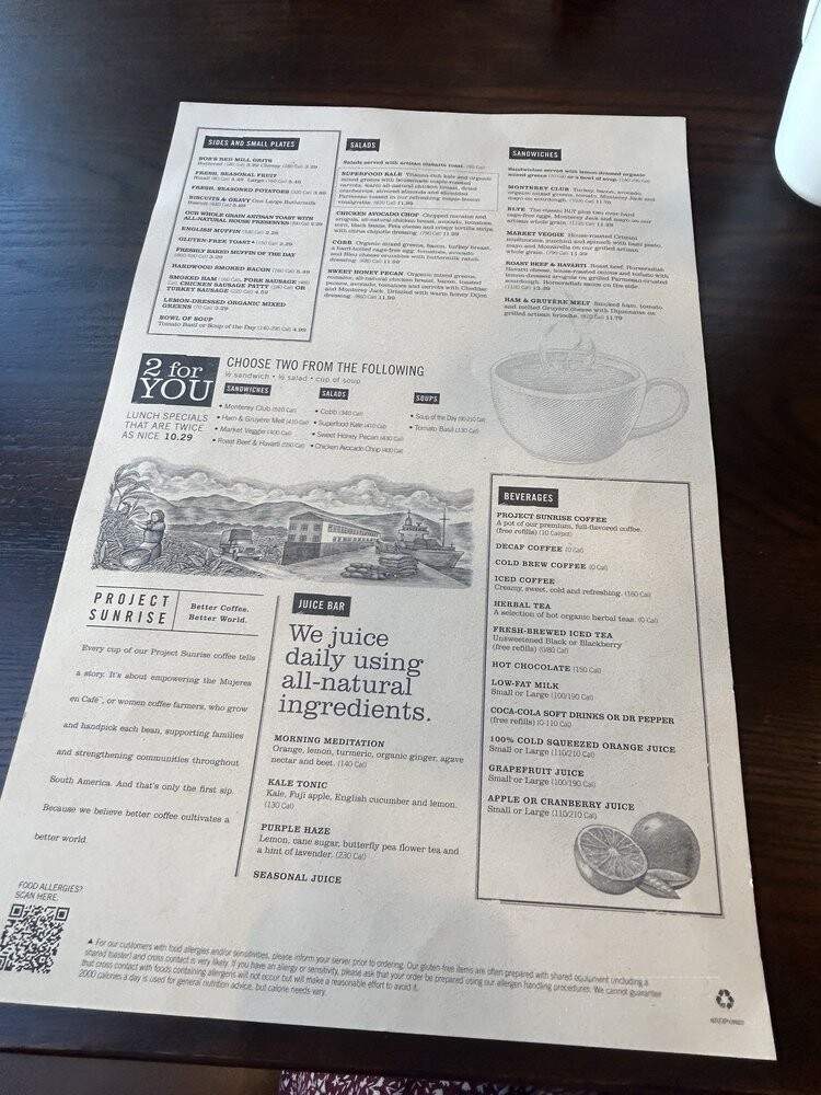 First Watch - Frisco, TX menu_pic