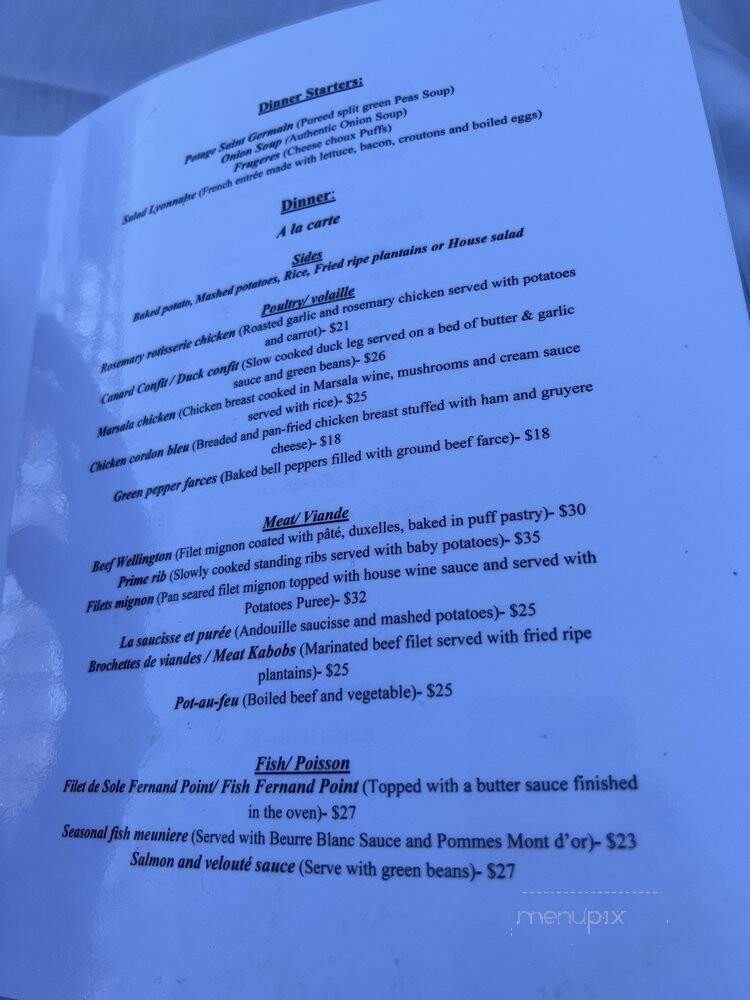 La Maison Dana French Cafe - Kennewick, WA menu_pic