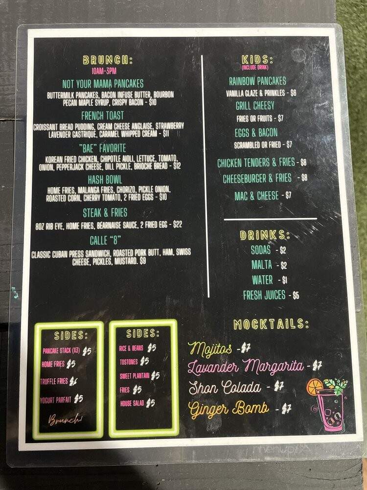 C222 Cocina Fusion - Bradenton, FL menu_pic